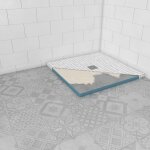 Bac receveur de douche  carreler 90x90cm recoupable sur mesure pour douche  l'italienne