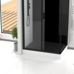Aurlane - caillebotis en bois composite gris pour cabine rectangulaire - dimensions 96. 5 x 65 x 3. 2 ...