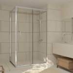 Aurlane - porte de douche coulissante et retour 120x90x200cm - profil�s chrome - verre tremp� 6mm