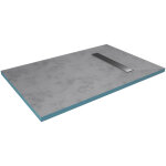 Aurlane - receveur de douche � carreler 90x140cm recoupable avec bonde caniveau
