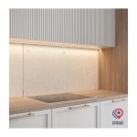 Aurys - crdence - fond de hotte verre - transparent - 600450 - 6 mm - 4 trous