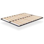 Austen sommier ergonomique � lattes larges et flexibles en bois de bouleau 160x200 cm sans pieds