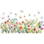 Auto - collant des fleurs d'iris printemps anti - collision film