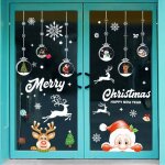 Autocollants de fen�tre de no�l, autocollants de fen�tre de d�coration de no�l autocollants de fen�tre ...