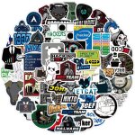 Autocollants hacker 50 pi�ces, autocollants pour ordinateur portable bombe autocollants en vinyle pour ...