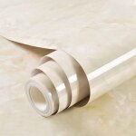 Autocollants pour meubles en marbre 80 cm x 500 cm papier peint autocollant blanc cass film autocollant ...