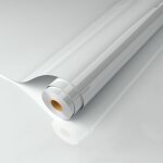 Autocollants pour meubles en marbre 80 cm x 500 cm, papier peint autocollant blanc cass�, film autocollant ...