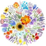 [autocollants super mignons] un bel emballage contient 50 fleurs autocollants diff�rents. une conception ...