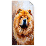 Autocollant mural chien chow chow animal nature 60x120