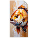 Autocollant mural imitation de peinture de poisson 60x120