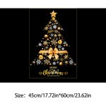 Autocollant mural de no�l 45x60 cm ? stickers �lectrostatiques sapin et motif festif, d�coration murale ...