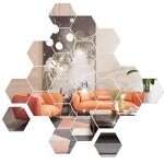 Autocollants muraux  poser soi - mme, ensemble de 36 autocollants miroir en acrylique, autocollants ...