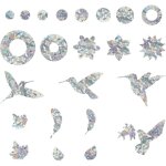 Autocollant oiseau oiseaux collision anti - collision autocollants de fen�tre protection de porte en ...