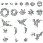 Autocollant oiseau oiseaux collision anti - collision autocollants de fen�tre protection de porte en ...