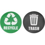 Autocollant de recyclage r�utilisable, autocollant de signe de poubelle, d�coration de la maison environnement ...