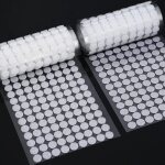 Autocollants ronds � gratter, 504 paires de cercles de 10 mm avec crochet et boucle auto - adh�sifs, ...