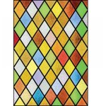 Autocollant pour vitrail diamant color�, autocollant pour verre arlequin, 100 cm x 50 cm