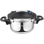 Autocuiseur inox 5l antiadh�sif tous feux induction fermeture s�curis� signature noir / argent