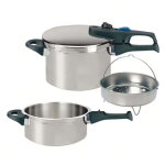 Autocuiseur vapeur en acier inoxydable 18 / 10 22 cm 3 � 6 litres elo praktika plus xl