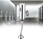 Automatic urinal sensor tap infrared wall mount adjustable angle water saving settings bathroom rinsing ...