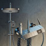 Autrucker ensemble de robinet de douche � affichage num�rique intelligent, syst�me de salle de bain � ...