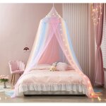Auvent de lit arc - en - ciel ? auvent princesse pour lit, d�coration de chambre en filet, tente de plafond, ...