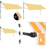 Auvent manuel rétractable avec led 400 cm blanc et orange - auvent retractable - abri jardin - parasol ... Auvent manuel rétractable avec led 400 cm blanc et orange - auvent retractable - abri jardin - parasol ...
