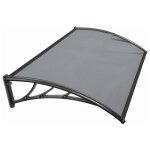 Auvent de porte marquise d'accueil 80 x 120 cm teint