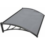 Auvent de porte marquise d'accueil 80 x 120 cm teint