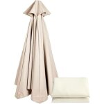 Auvent de remplacement 3x3 remplacement 6 baleines / 8 baleines, parasol de terrasse de remplacement, ...