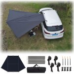 Auvent de voiture universel imperm�able et anti - uv, 210d oxford, ensemble de tiges en aluminium de ...