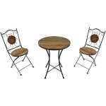 Amlie table et chaise bistrot, 2 chaises 1 table, ensemble bistro extrieur style grange bois salon ...