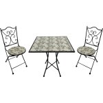 Camilla table et chaise bistrot, 2 chaises 1 table, ensemble bistro extrieur, mosaique rose romantique ...