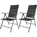Axi mack 2 chaises de camping anthracite / noir - 68 ? 97 cm x 53 x 108 ? 90 cm chaises jardin pliantes ... Axi mack 2 chaises de camping anthracite / noir - 68 ? 97 cm x 53 x 108 ? 90 cm chaises jardin pliantes ...