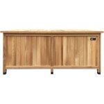 Axi milo coffre de jardin en bois brun - 160 x 70 x 120 cm coffre de rangement sous un abri ou � l?int�rieur ...