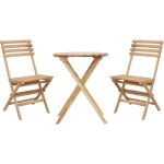 Rae table et chaise bistrot, 2 chaises 1 table, ensemble bistro extrieur en bois, 100% teck - salon ...