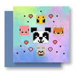 Coussin en peluche minecraft - multicolore 35x35 cm