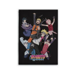Plaid polaire boruto - naruto next generations - tous les personnages - noir Plaid polaire boruto - naruto next generations - tous les personnages - noir
