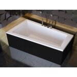 Azura home design - baignoire d'angle gauche intima 150 ou 160 cm avec tablier noir - 160cm Azura home design - baignoire d'angle gauche intima 150 ou 160 cm avec tablier noir - 160cm