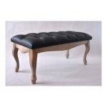 Viva - banc, bout de lit capitonné noir 90x43x30 cm Viva - banc, bout de lit capitonné noir 90x43x30 cm
