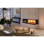 Azura home design - insert à bois d'angle heatro 81l / p - 92cm - droit Azura home design - insert à bois d'angle heatro 81l / p - 92cm - droit