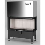 Azura home design - insert à bois d'angle heatro 81l / ph - 97cm - droit Azura home design - insert à bois d'angle heatro 81l / ph - 97cm - droit