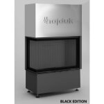 Azura home design - insert  bois d'angle volcano 2l / path noir 86 cm - gauche