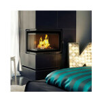 Azura home design - insert cheminée maja 8 bs deco vitre à gauche Azura home design - insert cheminée maja 8 bs deco vitre à gauche