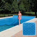 Bâche à bulles 4 m x 4 m pour piscine - 300 microns - bleu linxor Bâche à bulles 4 m x 4 m pour piscine - 300 microns - bleu linxor