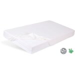 Babymatex - drap impermable, coussin bamboo 60x120x10 blanc