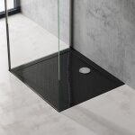 Doporro - bac à douche 80x90 receveur de douche antiglisse rectangulaire noir lucia02ar 80x90x4 + bonde ... Doporro - bac à douche 80x90 receveur de douche antiglisse rectangulaire noir lucia02ar 80x90x4 + bonde ...