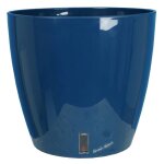 Riviera - bac a fleurs rond eva new - plastique - diametre 36 cm - bleu Riviera - bac a fleurs rond eva new - plastique - diametre 36 cm - bleu