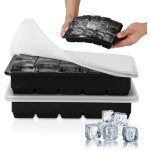 [jamais utilis]bac  glaons, lot de 2 bac a glacons avec couvercle bebe, bacs  glaons en silicone, ...