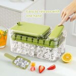 Bacs � gla�on avec couvercle, glacons moule de qualit� alimentaire avec couvercles, lib�re tous les gla�ons ...